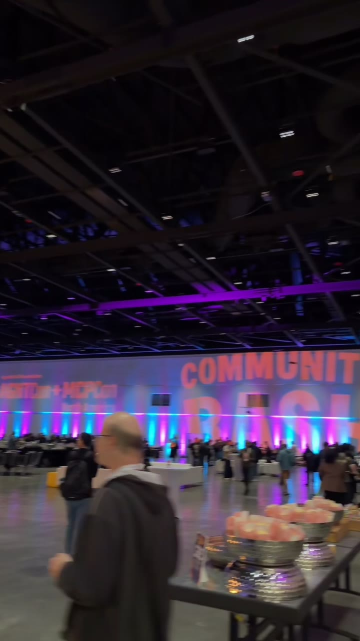 Attendees gathering for the AI Community Bash during the trip.