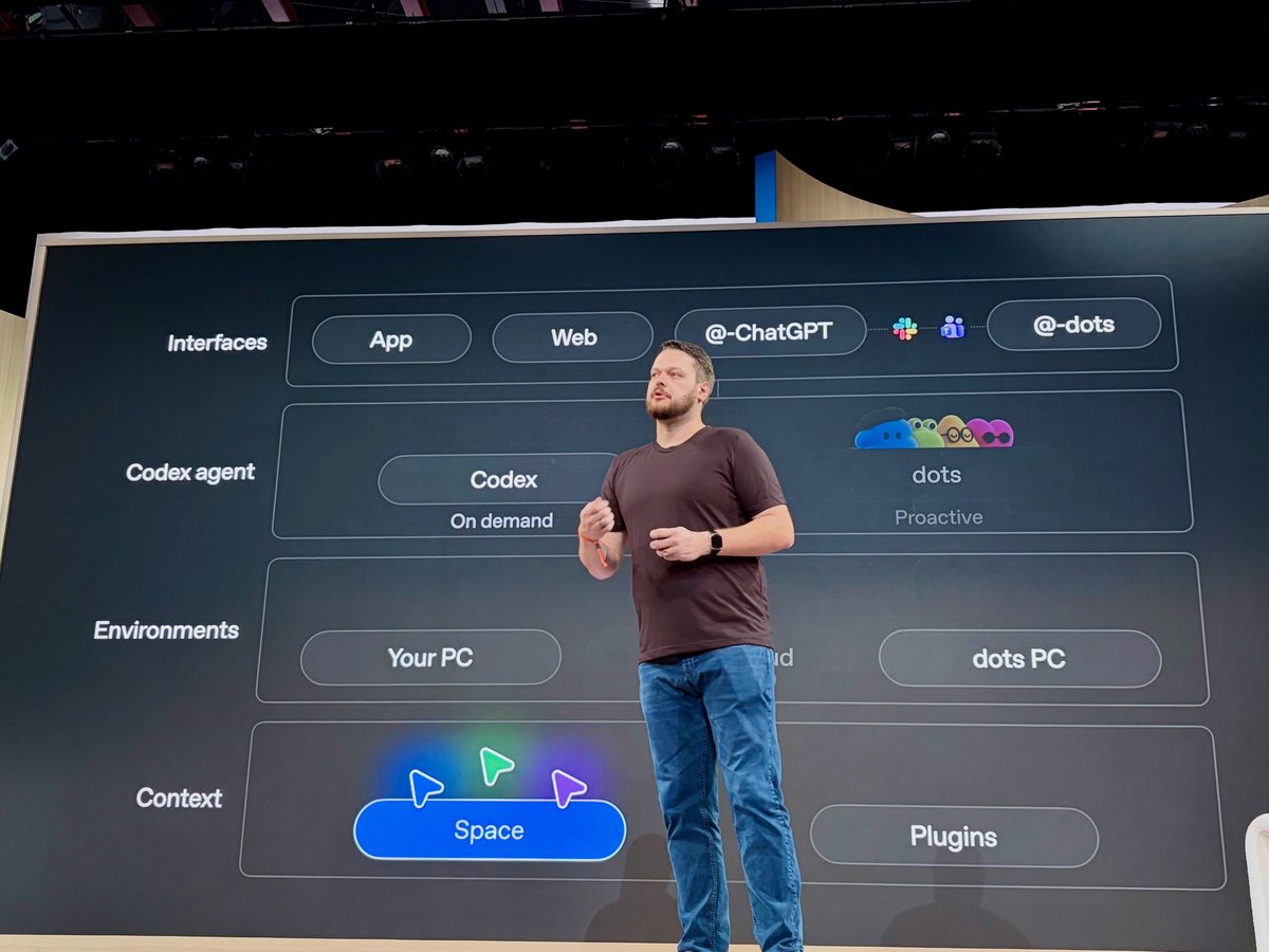 A DevDay slide showing Microsoft Teams alongside Slack