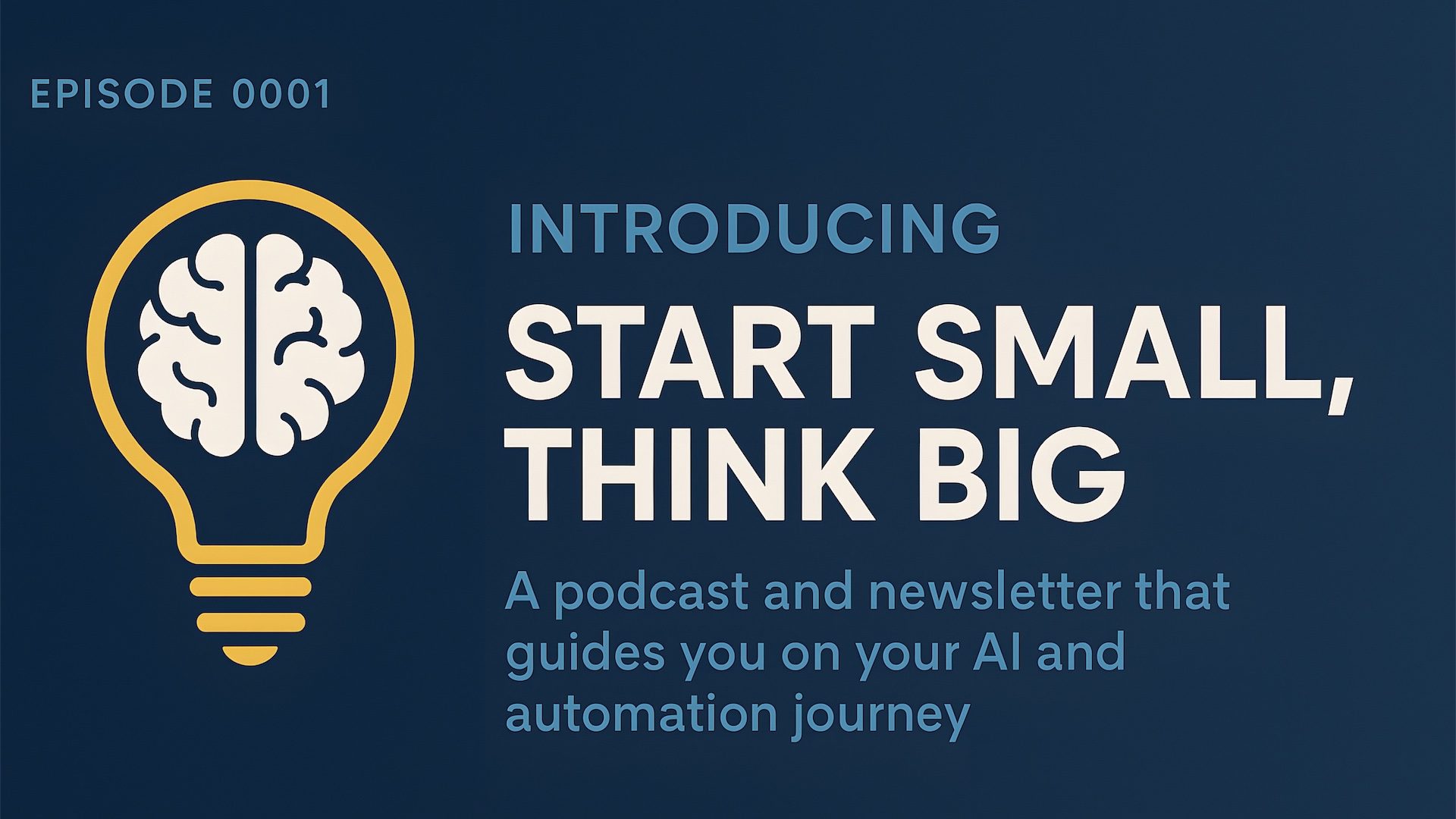 Introducting Start Small, Think Big
